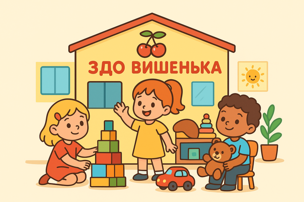 Дети в детском саду Вишенька